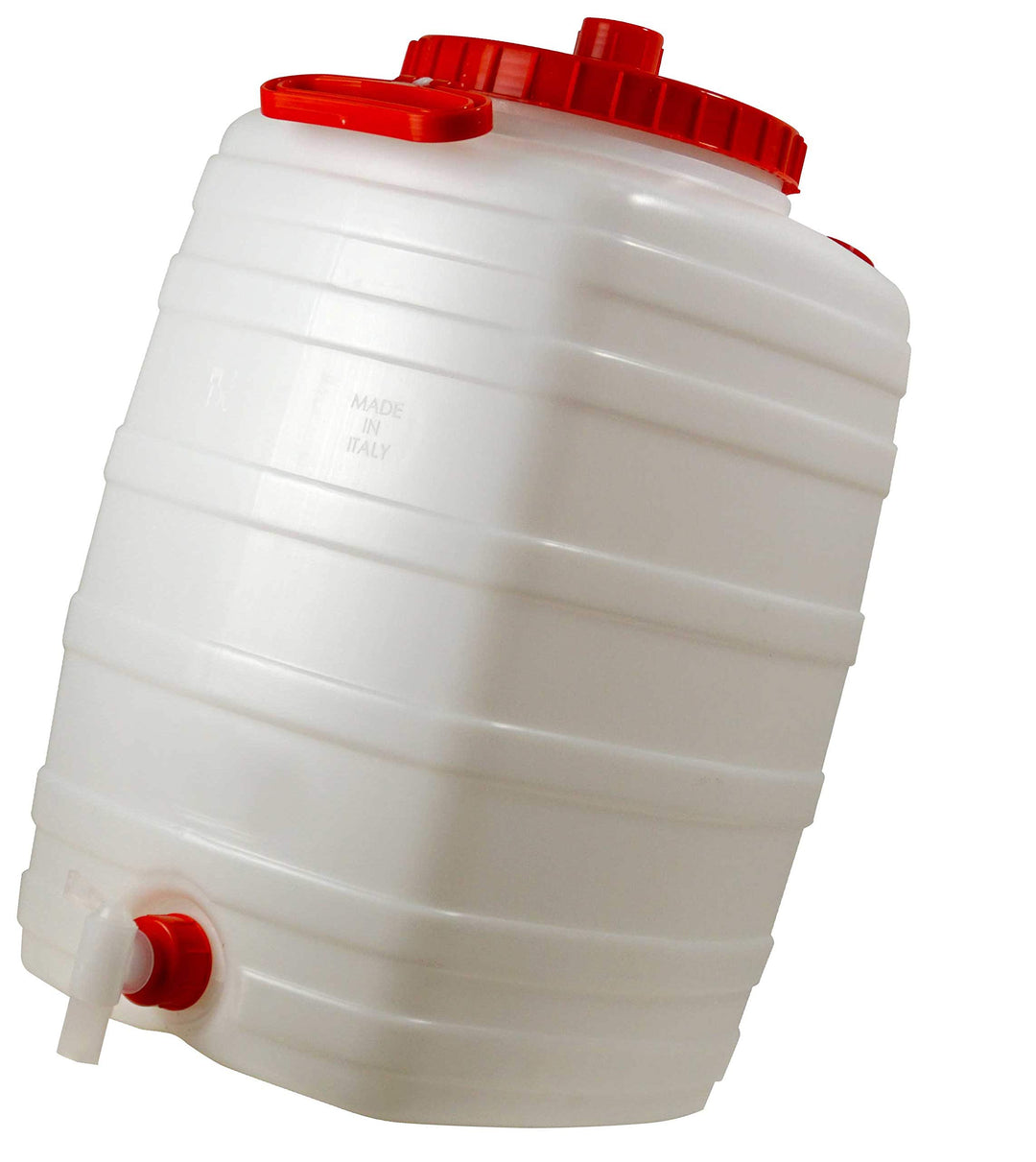 Fischer Mostfass/Getränkefass mit Hahn, rechteckig, ungefärbt lebensmittelecht (Getränkefass 50L)