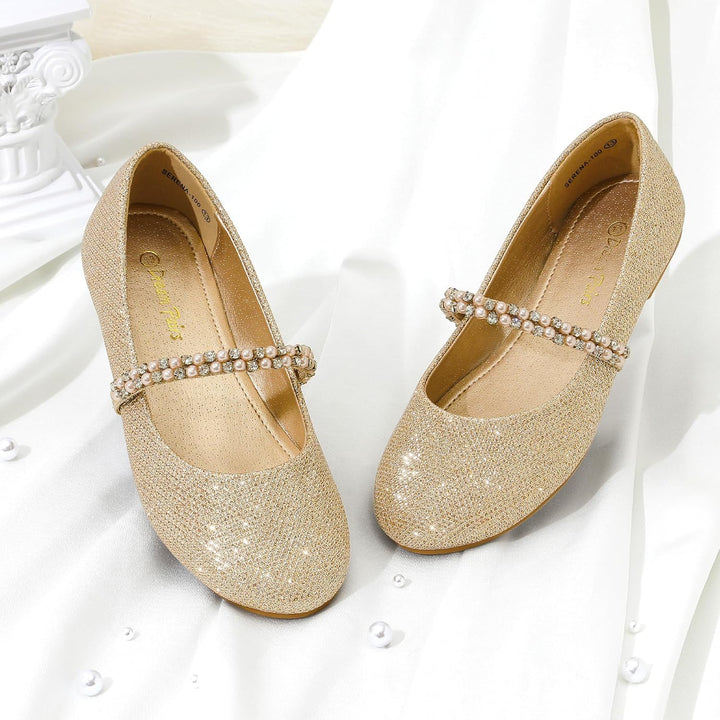 DREAM PAIRS Mädchen Mary Jane Strap Flache Schuhe Ballerinas Prinzessin Schuhe Flache Schulschuhe 30