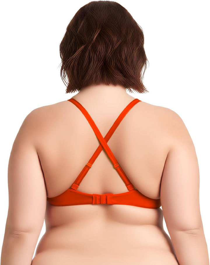 Curve Muse Damen Übergrösse Vollständige Abdeckung Bügel vorne schliessen BHs-1PK oder 2PK 70D Elfen