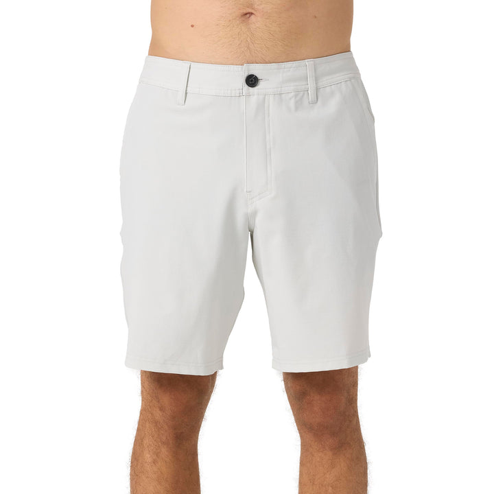 O'Neill Herren Boardshorts Locked Stripe Hybrid Short 8 Heather Fog, 8 Heather Fog