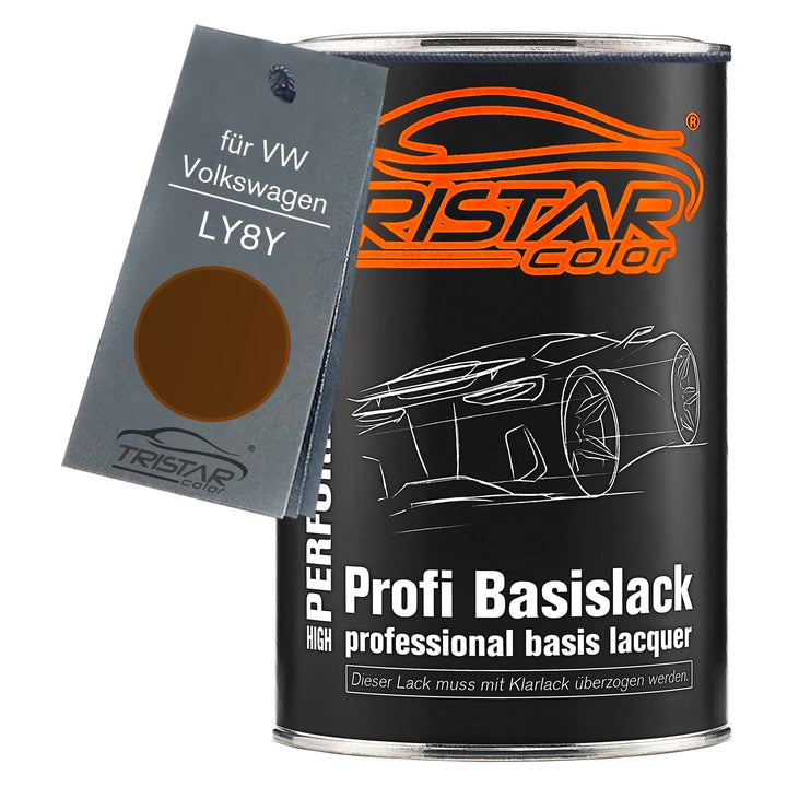 TRISTARcolor Autolack Dose spritzfertig für VW/Volkswagen LY8Y Ipanemabraun Metallic Basislack 1,0 L