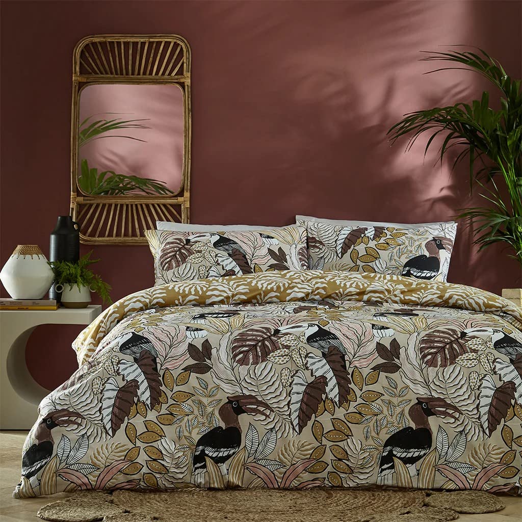 furn. Tocorico Bettwäsche-Set für Doppelbett, Baumwolle, Polyester, Natur Doppelbett Natur, Doppelbe