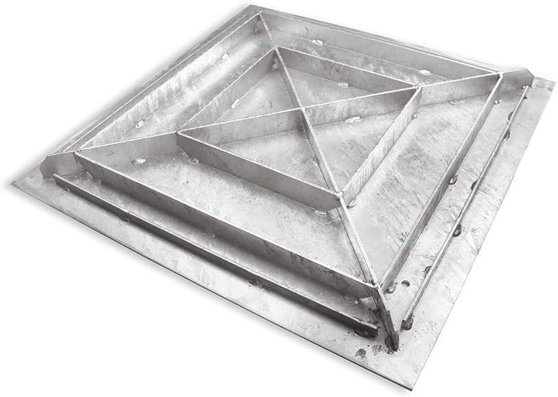 SAB-50 Schachtabdeckung Stahl verzinkt befahrbar Tränenblech Schachtdeckel 500 x 500 mm