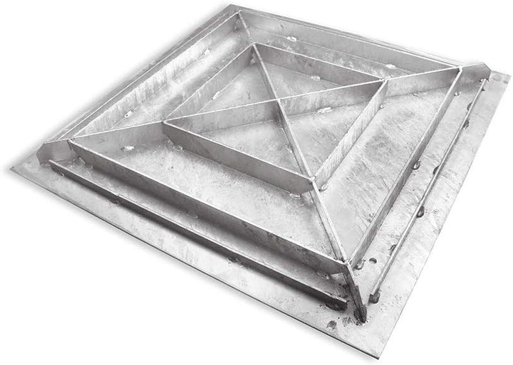 SAB-50 Schachtabdeckung Stahl verzinkt befahrbar Tränenblech Schachtdeckel 500 x 500 mm