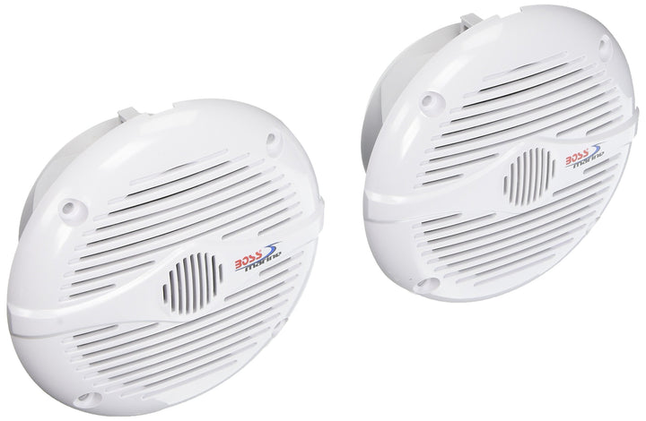 BOSS AUDIO MR50W WHITE 5.25" ROUND SPEAKERS (PAIR)