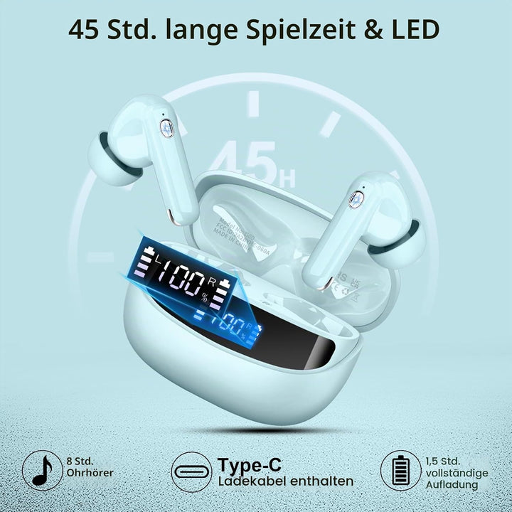 Nerunsa Bluetooth Kopfhörer, Kopfhörer Kabellos Bluetooth, Kabellose Bluetooth Kopfhörer, 2026 In Ea