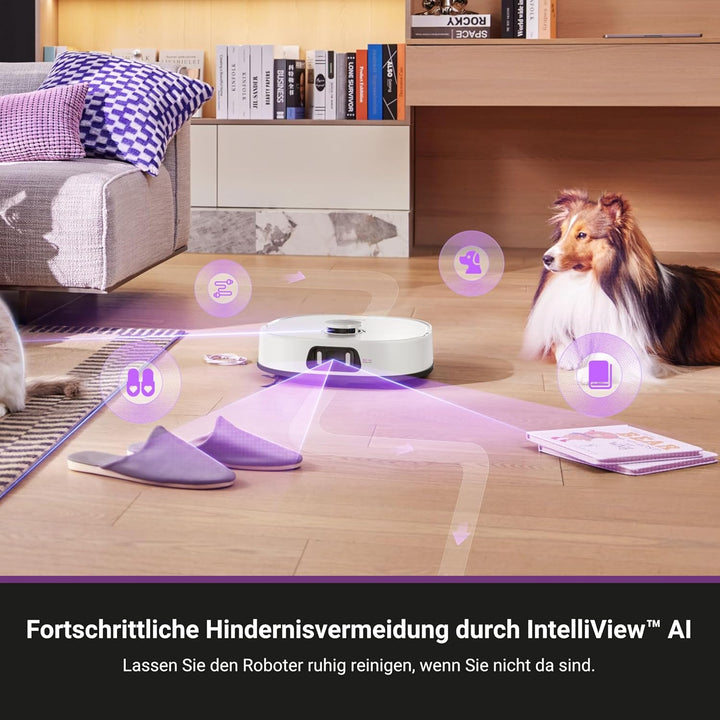 Eureka J15 Ultra Roboterstaubsauger mit Wischfunktion | 19.000 Pa Saugleistung | Automatische Mopphe