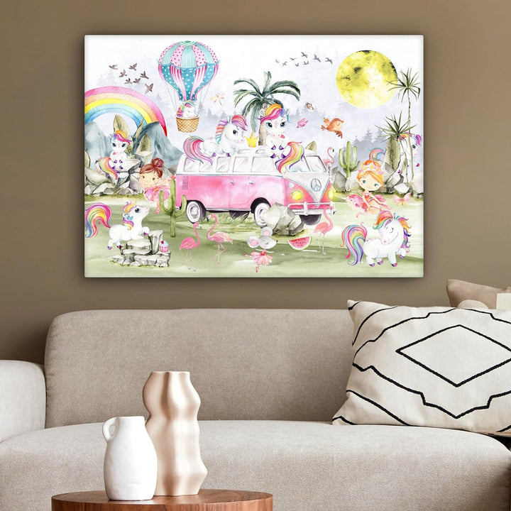 MuchoWow© Leinwände 70x50 cm Wall Decoration Bilder Kinderzimmer Mädchen Pictures Canvas Painting Wa