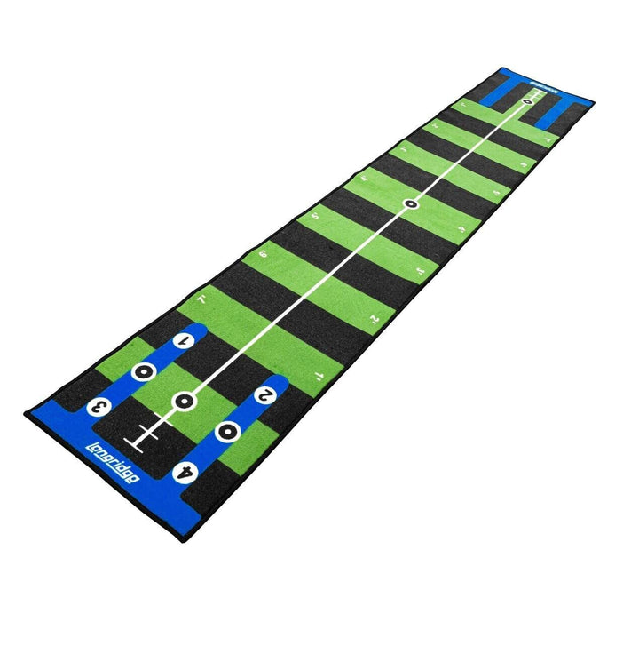 LONGRIDGE Golf Pro Puttingmatte 3 m, Grün/Schwarz
