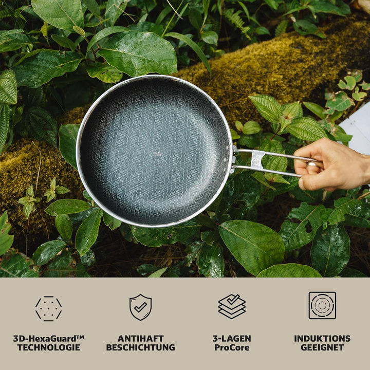 Campo Libre.® Enzo I Camping Kochgeschirr aus Edelstahl I kompaktes Campinggeschirr I Outdoor Kochge