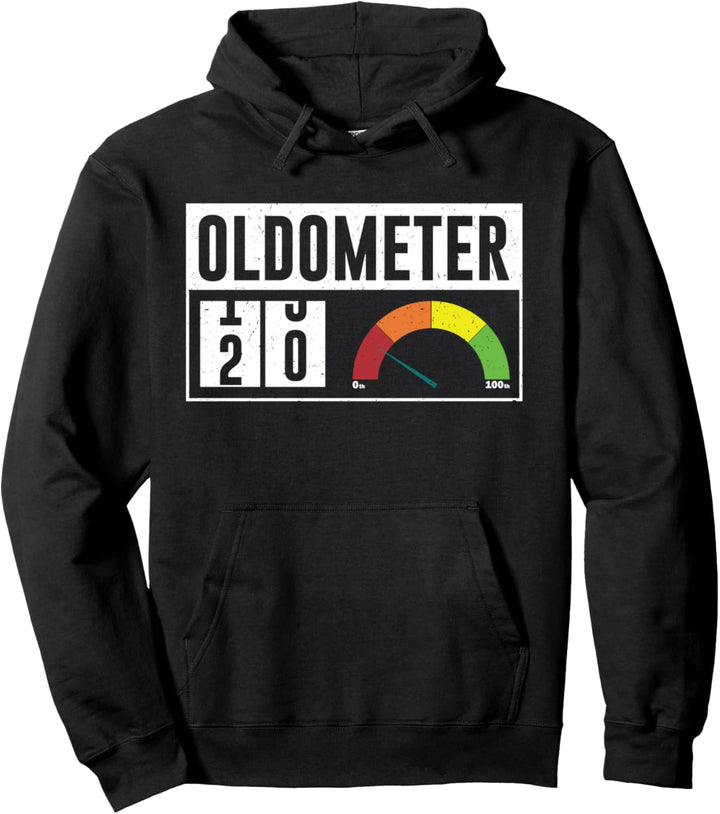 Oldometer 19-20 20th Birthday 20 Years Old Men Women Gifts Pullover Hoodie