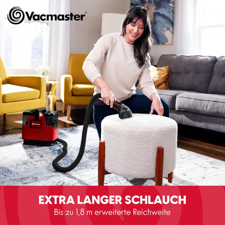 Vacmaster STMEUB01 Polsterreiniger Gerät und Nassauger 400W Waschsauger Teppichreiniger Textilreinig