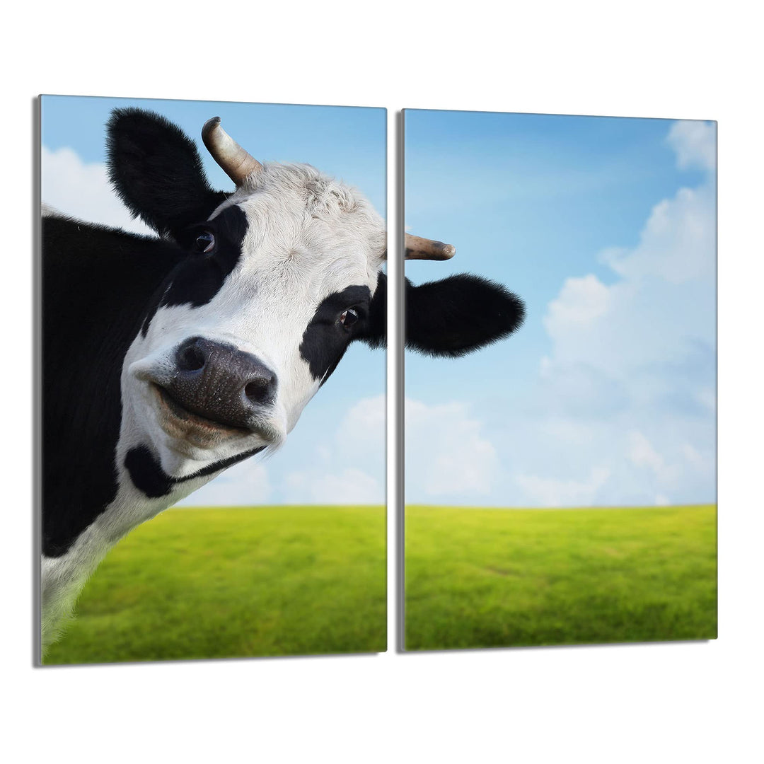Herdabdeckplatten 2 Teilig 2x30x52 cm Ceranfeldabdeckung Küche Elektroherd Induktion Herdschutz Spri