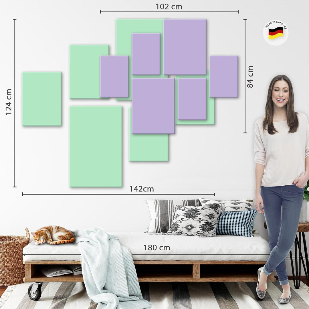 Novart Bilder Set - AUFHÄNGFERTIG - KEIN EXTRA RAHMEN BENÖTIGT - Kaffee Coffee Modern Küche - Esszim