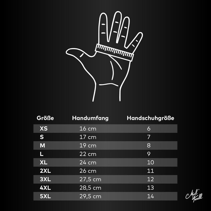 Mycl Turell Motorradhandschuhe Easy Rider - Motorrad Handschuhe Herr - Echtleder - Handschuhe Herren