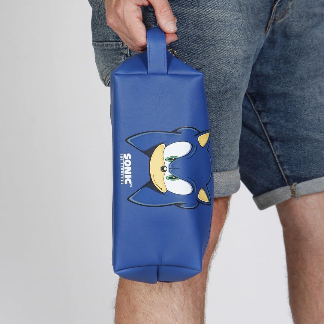 Sega-Sonic Sight-Brick Plus Reise-Kosmetiktasche, Blau, 25 x 12 cm