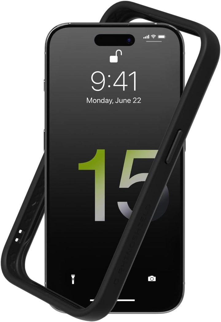 RhinoShield Bumper Case kompatibel mit [iPhone 15 Pro Max] | CrashGuard - Stossdämpfende Schutzhülle