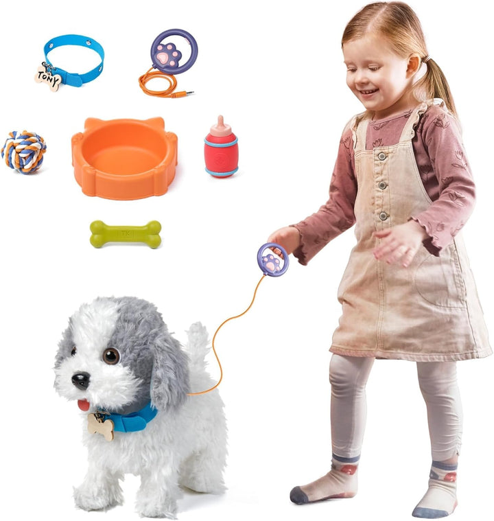 OR OR TU Hund Spielzeug Kinder Plüschwelpe Leckt Elektronische Haustiere mit Ferngesteuerter,Interak
