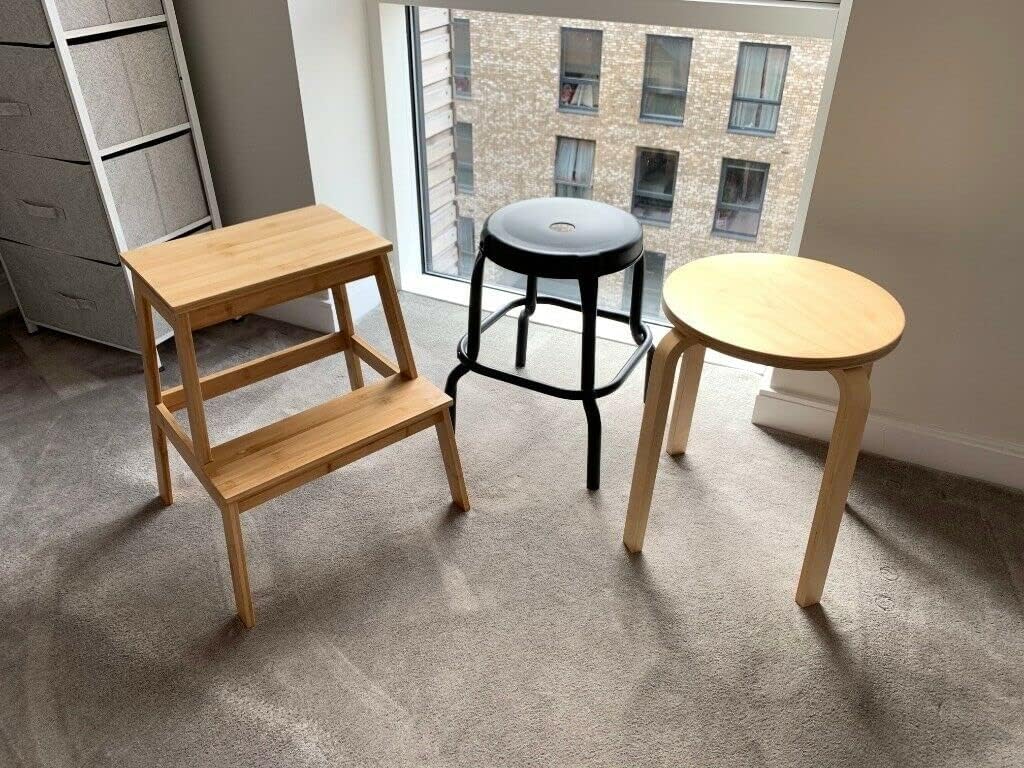 IKEA TENHULT Tritthocker, 43 x 40 x 50 cm, Bambus