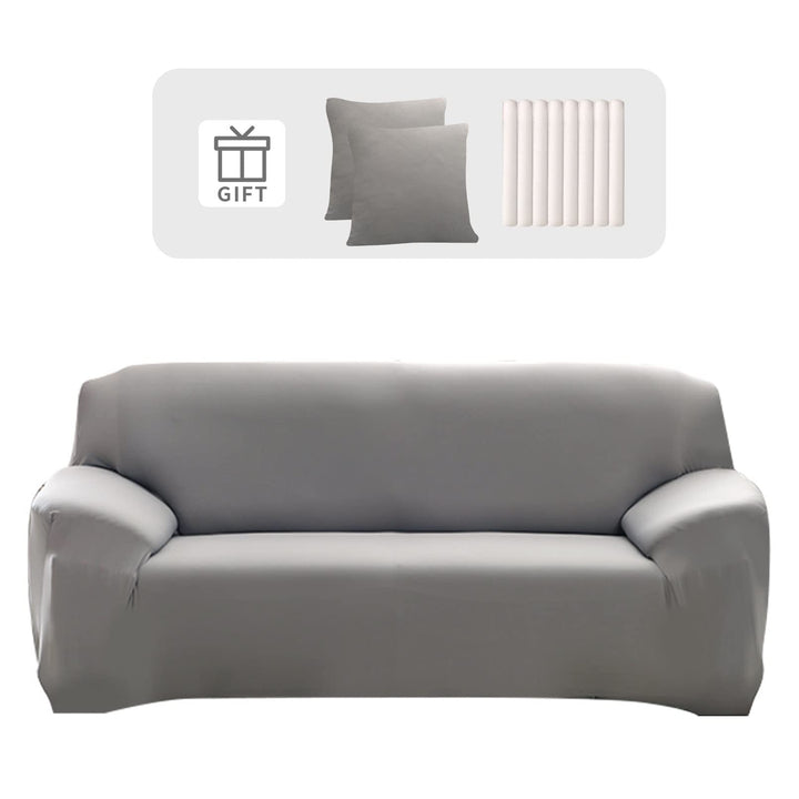 Lydevo Sofabezug 2 Sitzer Stretch Sofahusse Elastischer Sofabezug Spandex Sofa Überzug mit 2 Kissenb