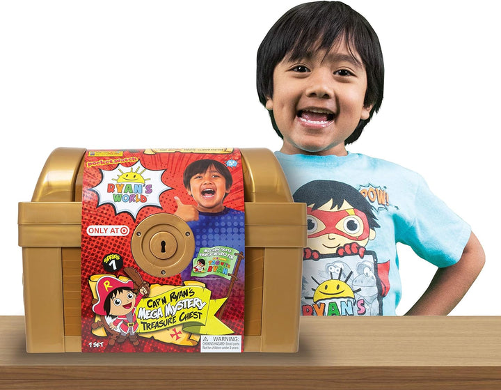 Ryan's World BK00755 Ryans Mega Mystery Treasure Truhe Mega Mystery, Mega Mystery Schatztruhe