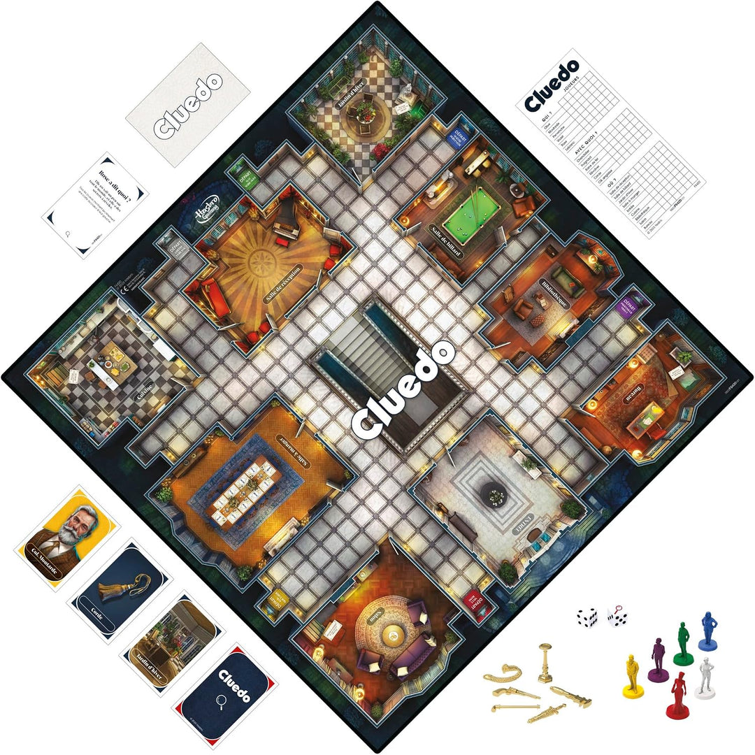 Hasbro Gaming Cluedo Familienspiel für 2 bis 6 Spieler, ab 8 Jahren