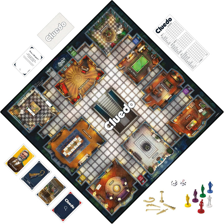 Hasbro Gaming Cluedo Familienspiel für 2 bis 6 Spieler, ab 8 Jahren