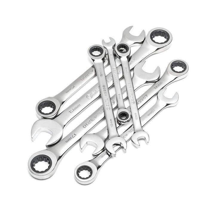 SATA 8 Piece Ratcheting Combination Wrench Set, Metric - ST08008
