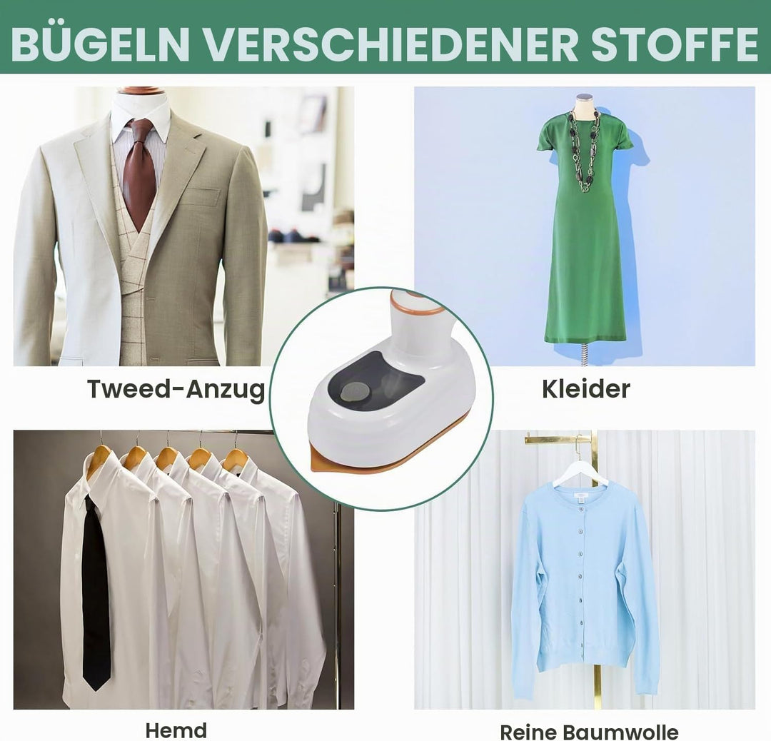 Mini Bügeleisen, Reise Bügeleisen, Tragbares Bügeleisen Klein, Handbügelmaschine, Hemdenbügler Reise