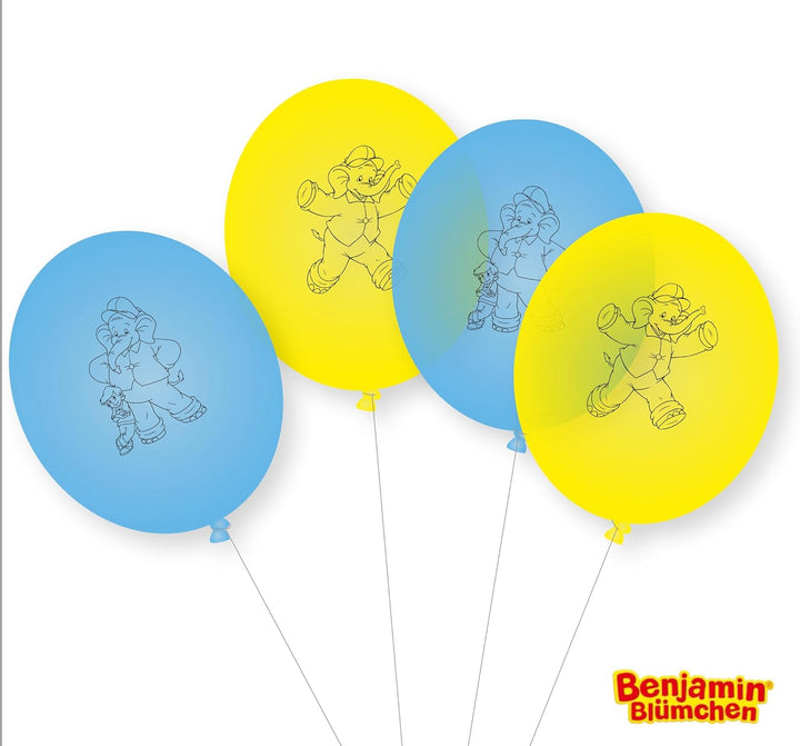 Benjamin Blümchen Dekoset Servietten, Wimpelkette, Konfetti und Ballons // Dekoset * Benjamin Blümch