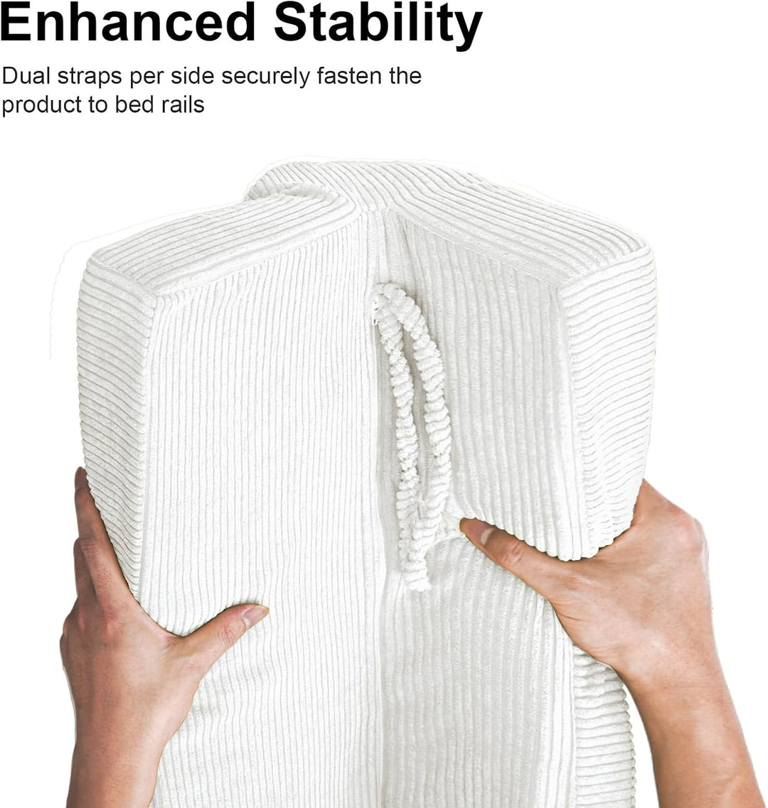 AEOCOO Bettstossstangenschutz, 70 x 20 cm, Bai Bai Size 70*14*20cm, Weiss U-form 70cm