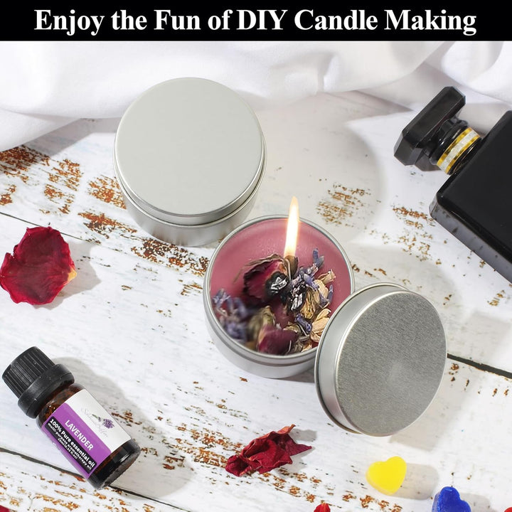 TEPENAR DIY Kerzenherstellung Kit - Kerzen selber Machen Set Duftkerze Geschenke mit Sojawachs, Kerz