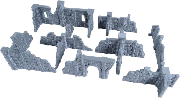 Überwucherte Ruinen Modellbausatz für Fantasy Tabletop Wargaming Gelände