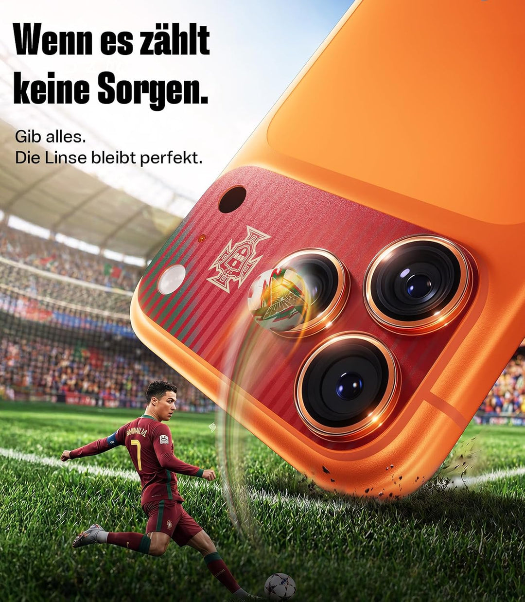 TORRAS Kameraschutz x Portuguese Football Federation (FPF) Limitierte Auflage für iPhone 17 Pro [Nr.