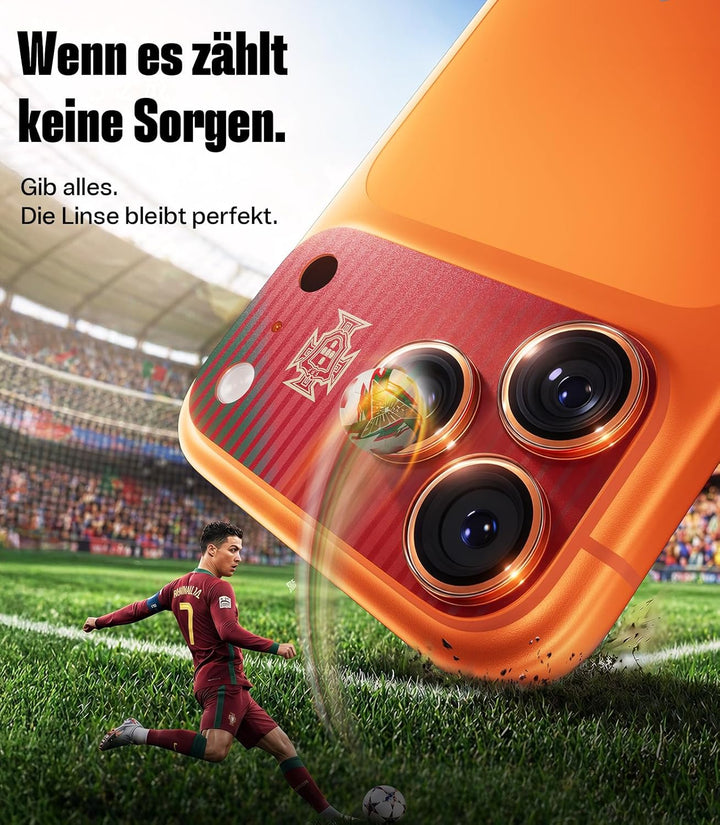 TORRAS Kameraschutz x Portuguese Football Federation (FPF) Limitierte Auflage für iPhone 17 Pro [Nr.