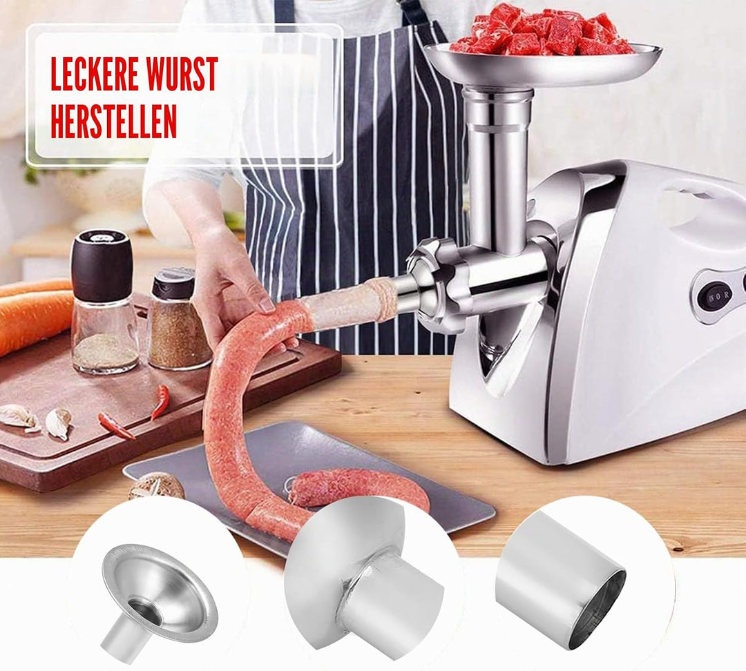 Wurstfüller, Wurstfüllrohre Aus Edelstahl, Durchmesser 24 Mm, Manuelle Wurstfülltrichter, Wurstfülle