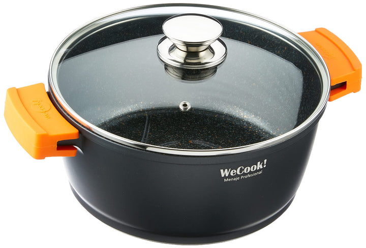 CAST ALUMINIUM POT WITH LID ECOCHEF 24 cm., 24 cm.