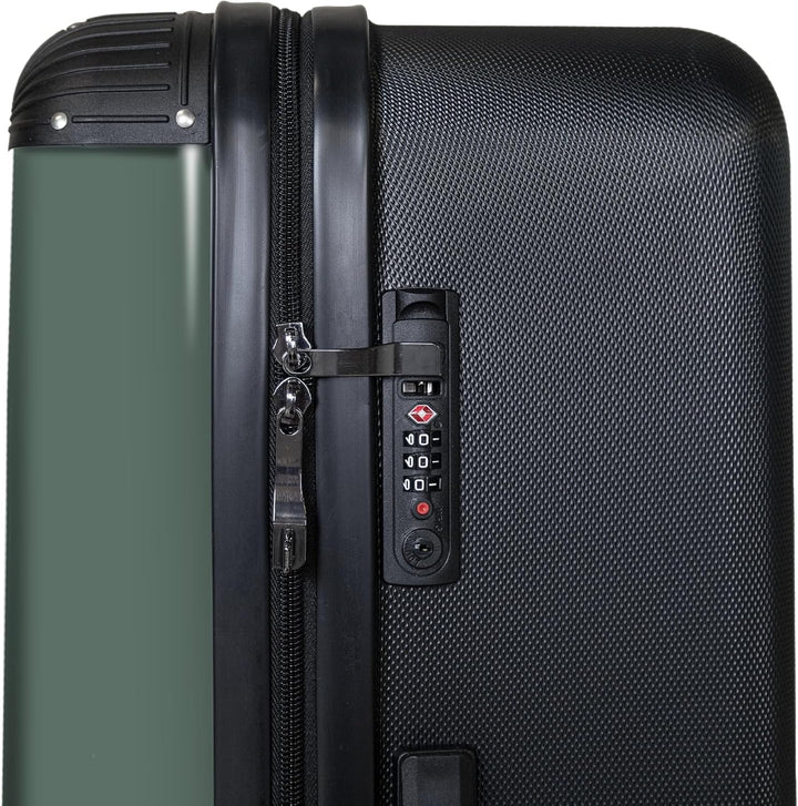 NoBoringSuitcases.com® Koffer XL Gross 77x51.5x28 cm Hartschale Reisekoffer 4 Rollen Leicht Koffer T