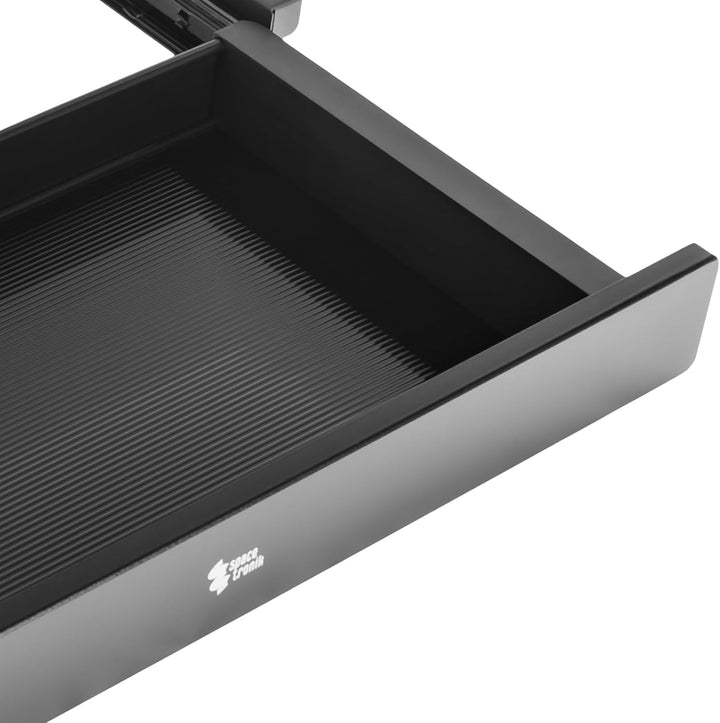 Spacetronik Schublade Unter Schreibtisch Schwarz, Unterbauschublade mit 5 Fächern, stabile Untertisc