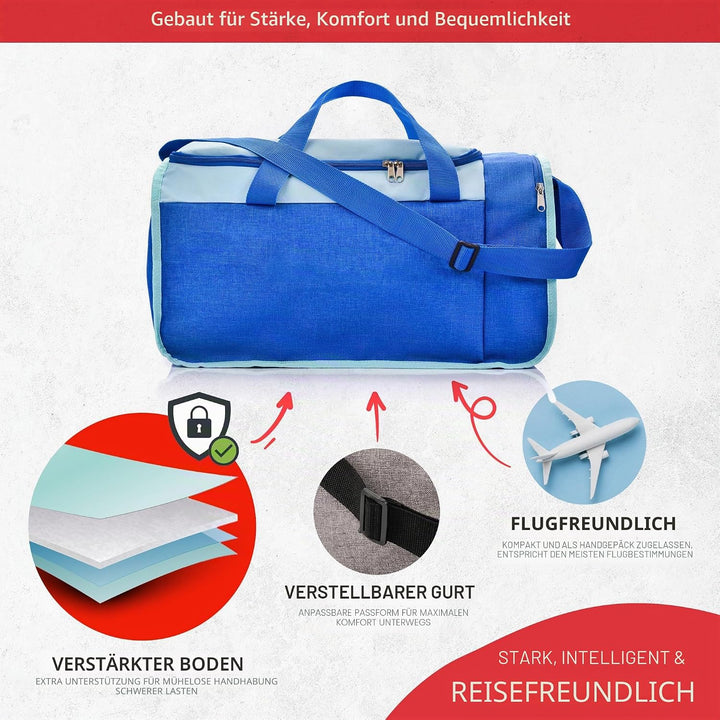 meteor 20 40 L Sporttasche - Kinder Badetasche Herren schwimmtasche Schultertaschen Reisetasche Urla