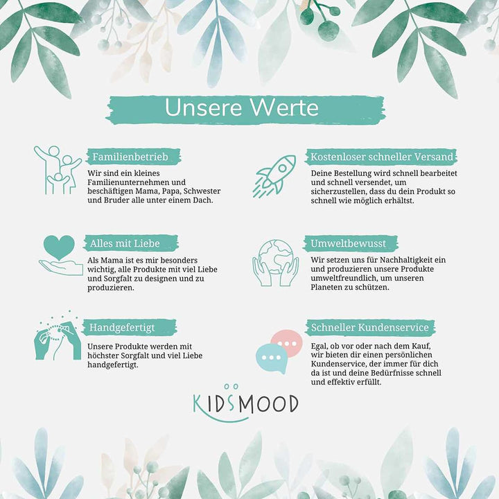 Kidsmood Personalisierte Geschwister-Messlatte aus Holz, Kinderzimmer Deko für Mädchen und Jungs, Pe