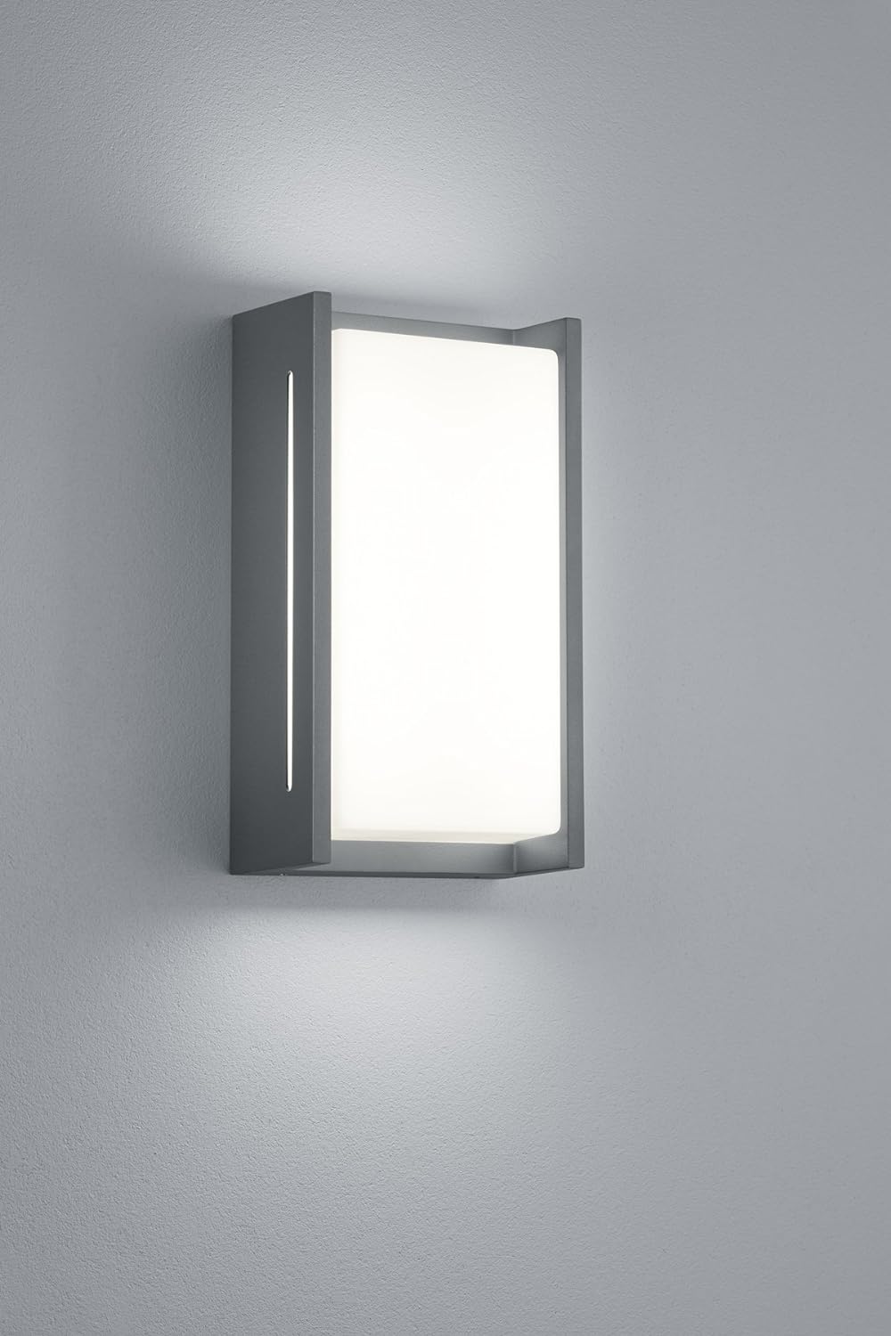 Trio Leuchten 227360142 Indus A+, LED Aussen-Wandleuchte, Aluminium, 8.5 Watt, Integriert, Anthrazit
