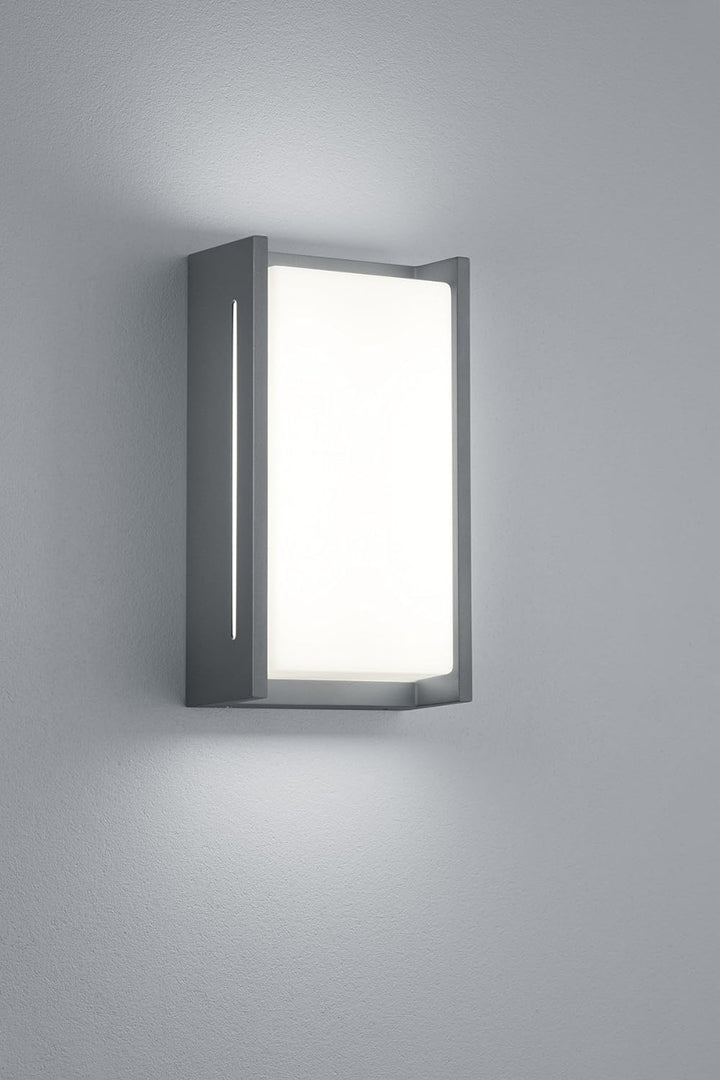 Trio Leuchten 227360142 Indus A+, LED Aussen-Wandleuchte, Aluminium, 8.5 Watt, Integriert, Anthrazit