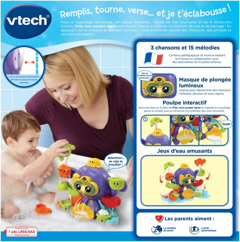 Vtech Polo MON Poulpe RIGOLO