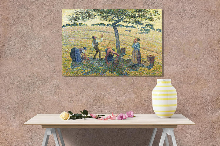 Apple Harvest von Camille Pissarro Leinwanddruck Wandkunst Bilder Hängende Kunstwerk Wohnzimmer Wint