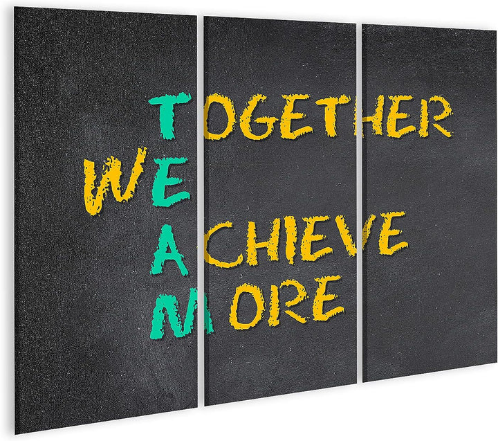 islandburner Bild auf Leinwand Team Work Motivation Mitarbeiter Für Büro Office Chef Besprechungsrau