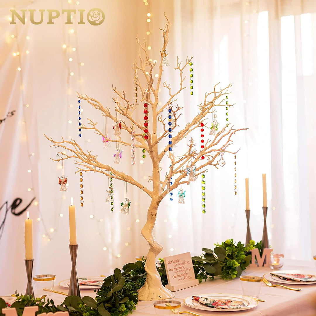 Nuptio Weisser Künstlicher Osterbaum 105cm Hoch Weihnachtsschmuck Manzanita Künstliche Bäume Dekorat