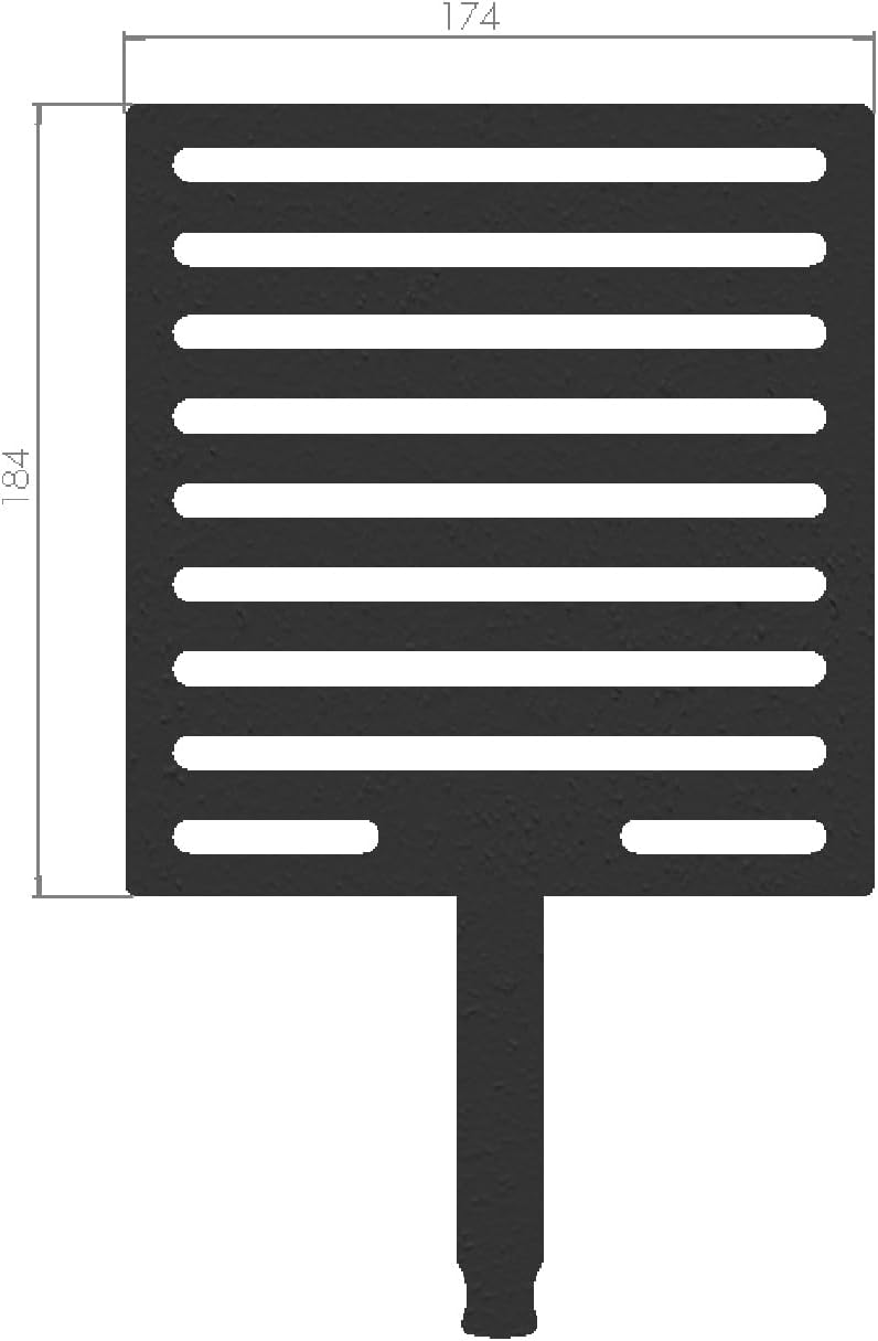 Kaminrost/Ascherost Eckig 173 x 183 x 8 mm passend für Attika Nexo ** Kaminöfen inkl. Modellübersich