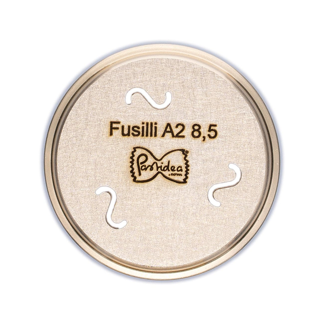 Pastidea - Matrize Fusilli A2 8,5 mm kompatibel mit Kenwood Pasta Fresca oder mit Adapter im Pastama