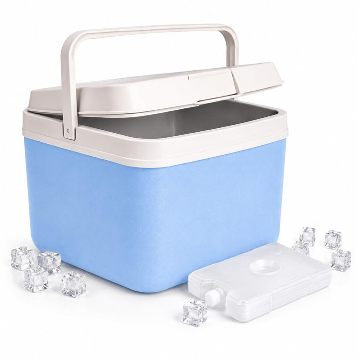 Premium Kühlbox 15L mit mobilem Kühlakku & Kühlelement – Maximale Kühlleistung & Lange Frische - Küh